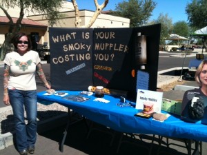 Smoky Muffler Booth at 2012 Men's Health Expo and Car Show
