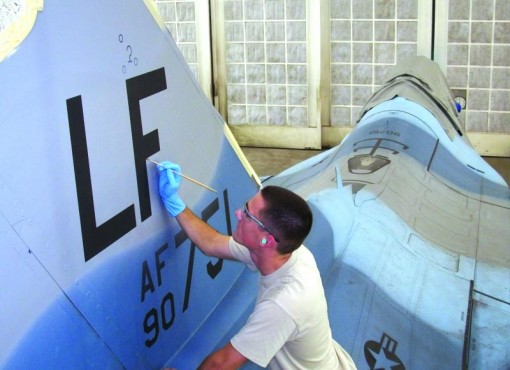 LF - F-16 with blue camoflauge