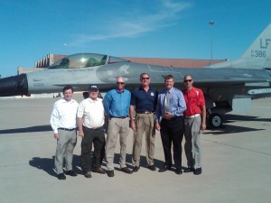 Supporters of Fighter Country Partnership visit Luke AFB’s flight line.