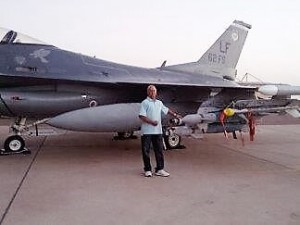 Bill Pupo on a tour of Luke AFB flight line