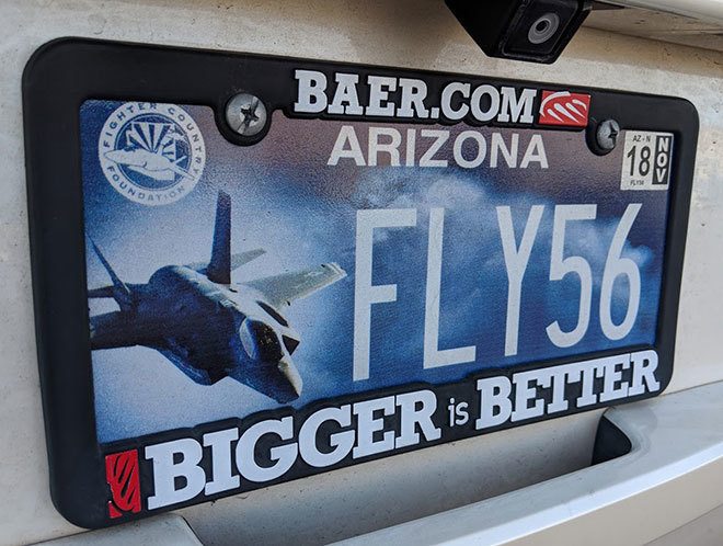 56th Fighter Wing AZ F-35 license plate