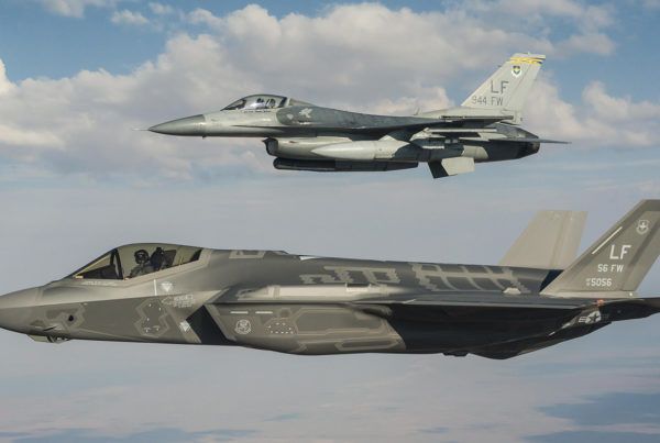 Luke AFB 56FW F-35 and 944FW F-16