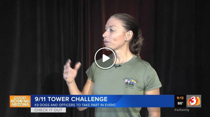 K9 dog handler Luke AFB 911 Tower Challenge