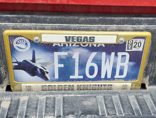 Sound of Freedom F-35 Arizona license plate