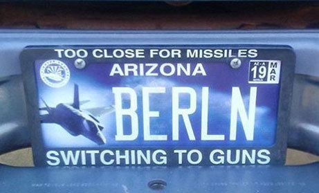 Sound of Freedom F-35 Arizona license plate