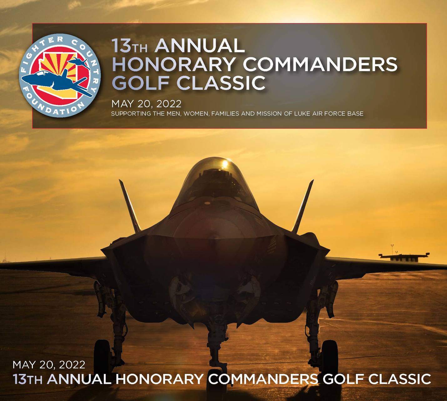 Fighter Country Foundation golf classic flyer cover