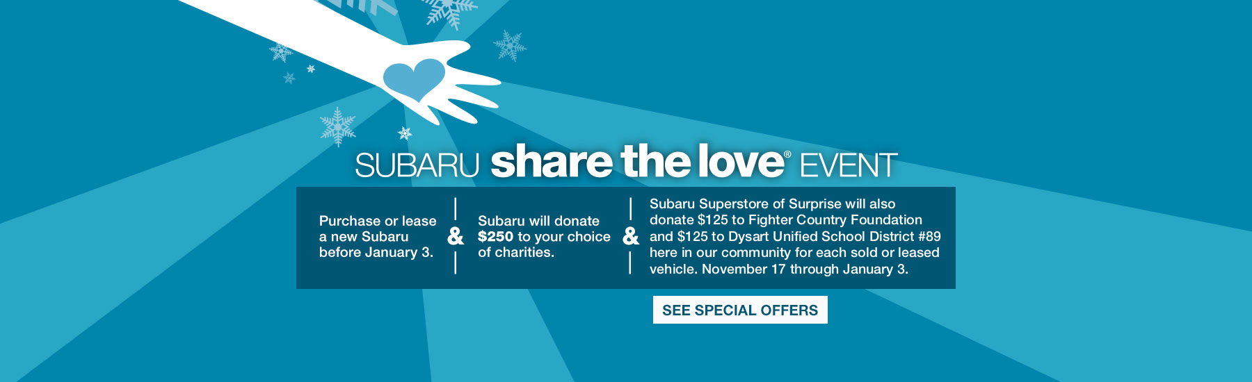 Subaru Share the Love 2023 banner