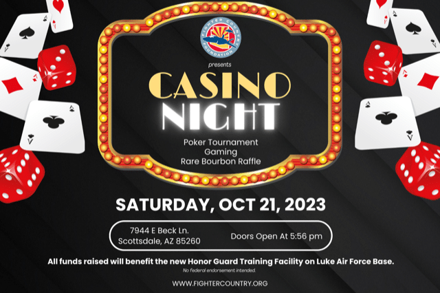 Casino night flyer.