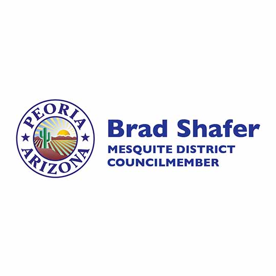 Brad Shafer Peoria, AZ City Council Member logo.