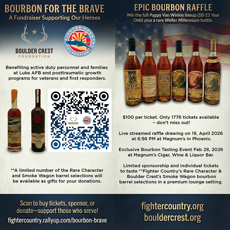 Bourbon for the Brave campaign flyer.