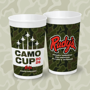Rudys 2026 Camo Cup Cause.